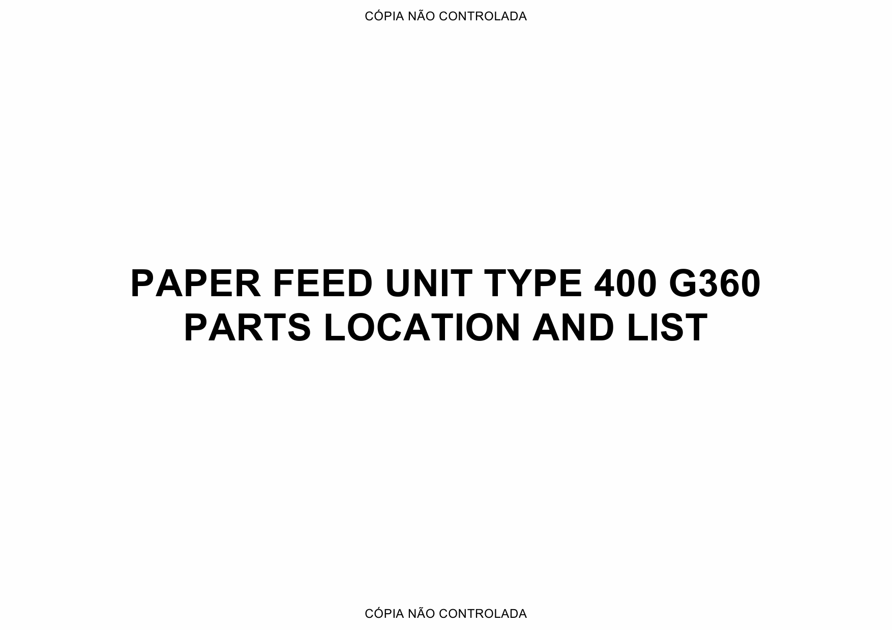 RICOH Options G360 PAPER-FEED-UNIT Parts Catalog PDF download-1 RICOH Options G360 PAPER-FEED-UNIT Parts Catalog PDF download-1